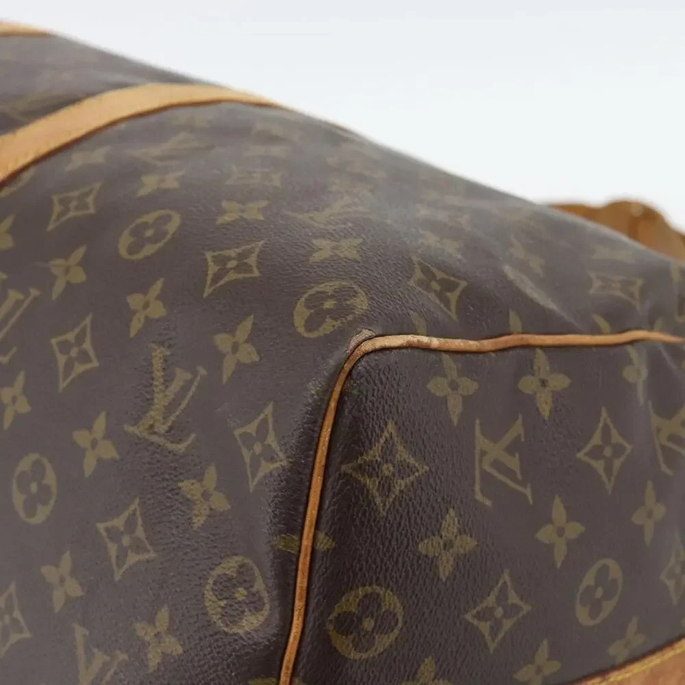 Louis Vuitton Monogram Keepall Bandouliere 45 Travel Bag Brown
